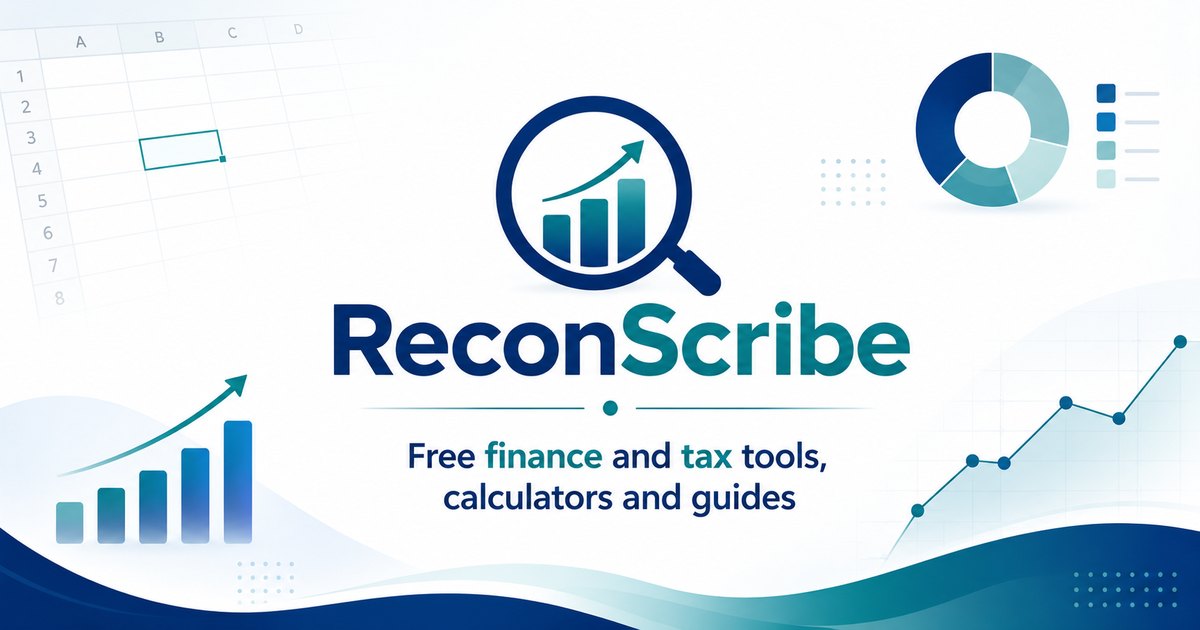 ReconScribe free finance and tax tools and calculators