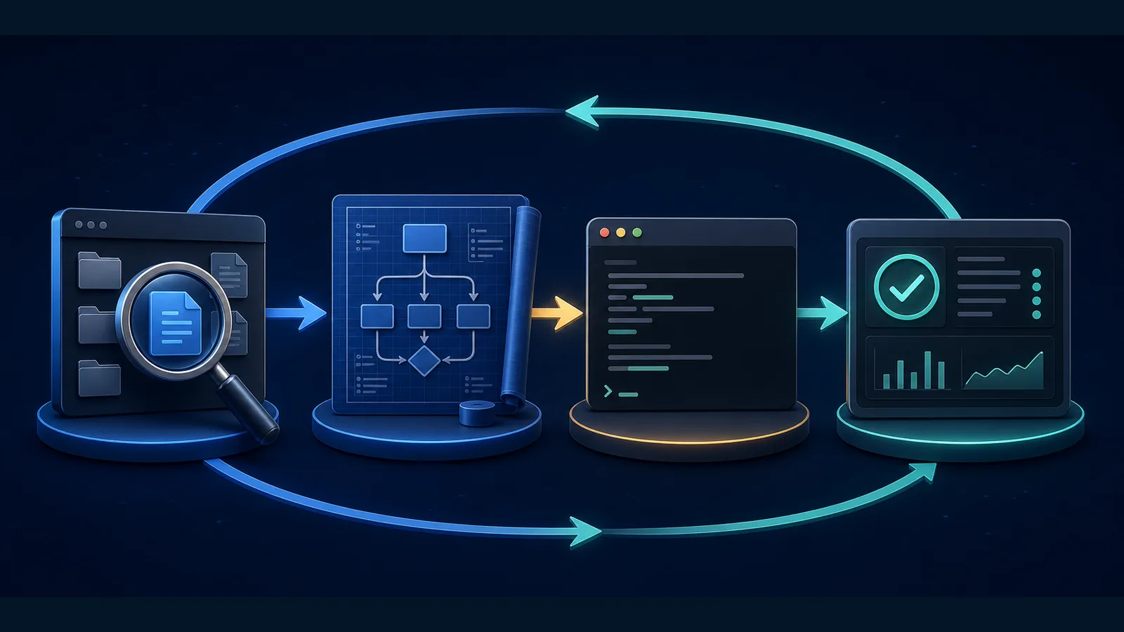 Claude Code workflow from explore and plan to implementation and verification
