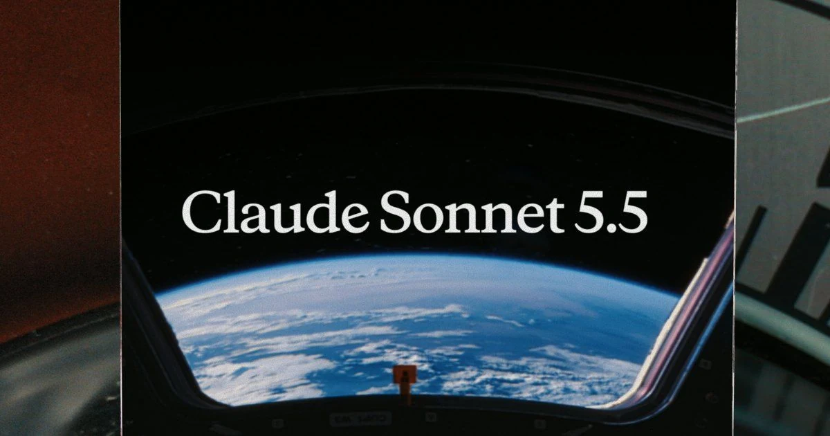 Claude Sonnet 5.5 official launch artwork from Anthropic