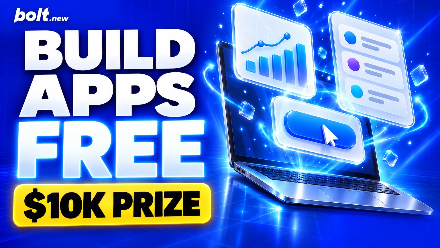 Build apps free on Bolt.new during the free build weekend, with a $10K prize